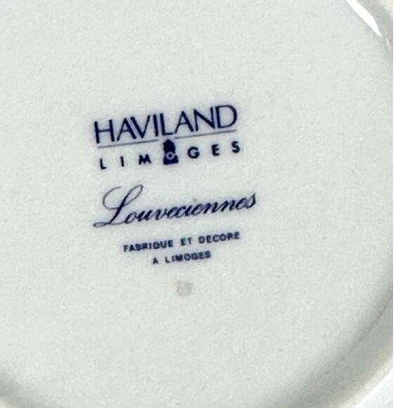Haviland Limoges "Louveciennes" Flat Cups/Saucers-Set of 5-France-Pristine Mint! - Picture 8 of 8
